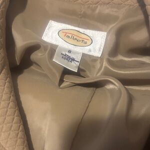 Talbots Beige Quilted Puffer Jacket